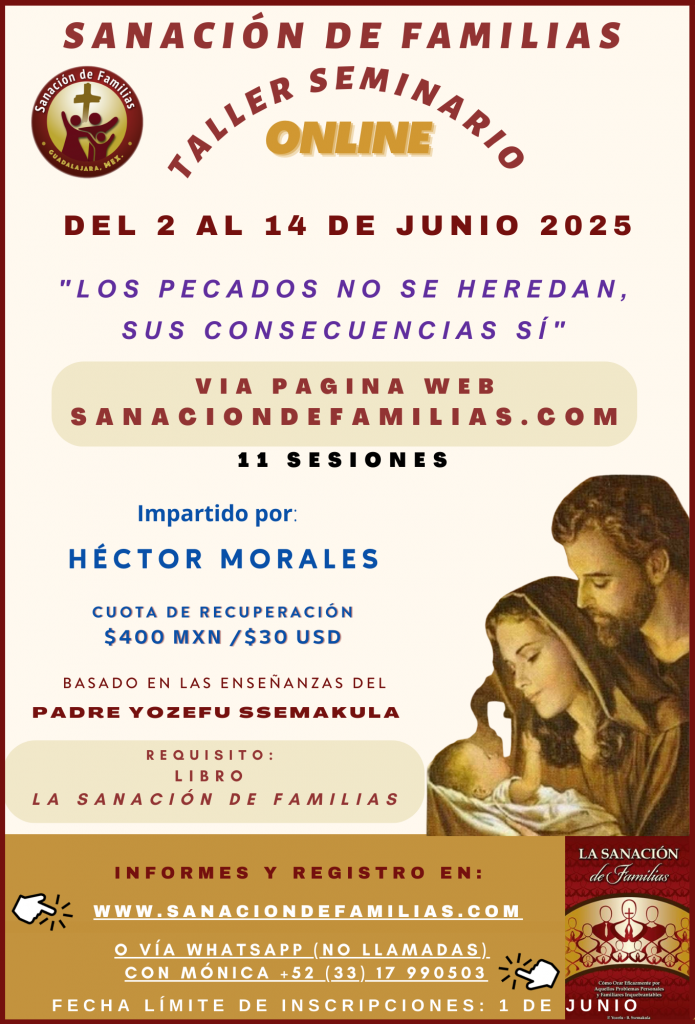 Poster Taller Seminario de Sanación de Familias junio 2025