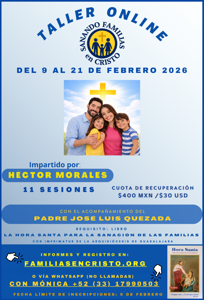 Poster Sanación Familias en Cristo Febrero 2026 C
